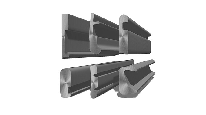 Strap clasp shaped line