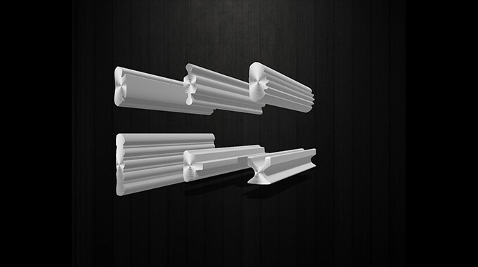 Strap clasp shaped line