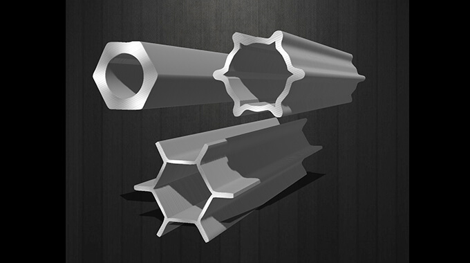 Hexagonal seamless steel special-shaped pipe