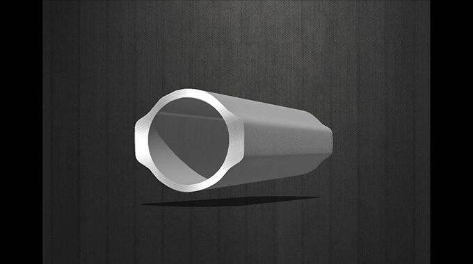 Seamless steel profiled tube for drive shaft