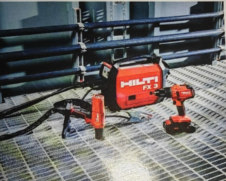 Hilti's FX3-A Wireless Stud Fuse Locking Tool Simplifies Fixing of Welded Steel