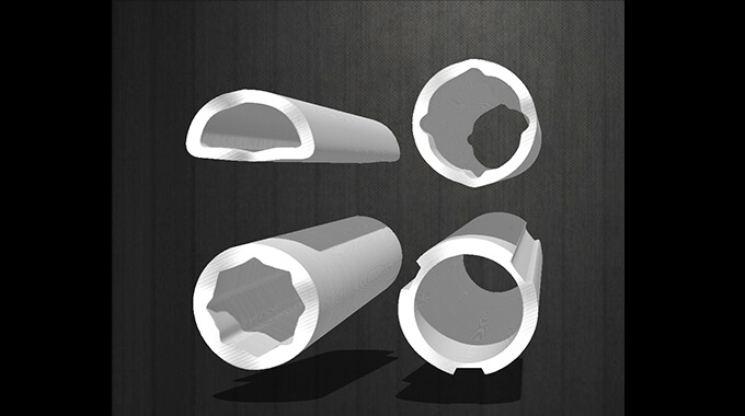 Tractor drive shaft lemon tube shaped tube