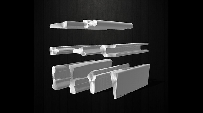 Triangular line support frame for filter pulp screen drum and special-shaped line for environmental protection engineering parts