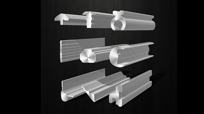 Electrical communication computer transaction machine parts shaped line