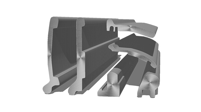 Strap clasp shaped line