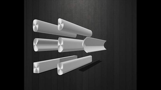 Strap clasp shaped line